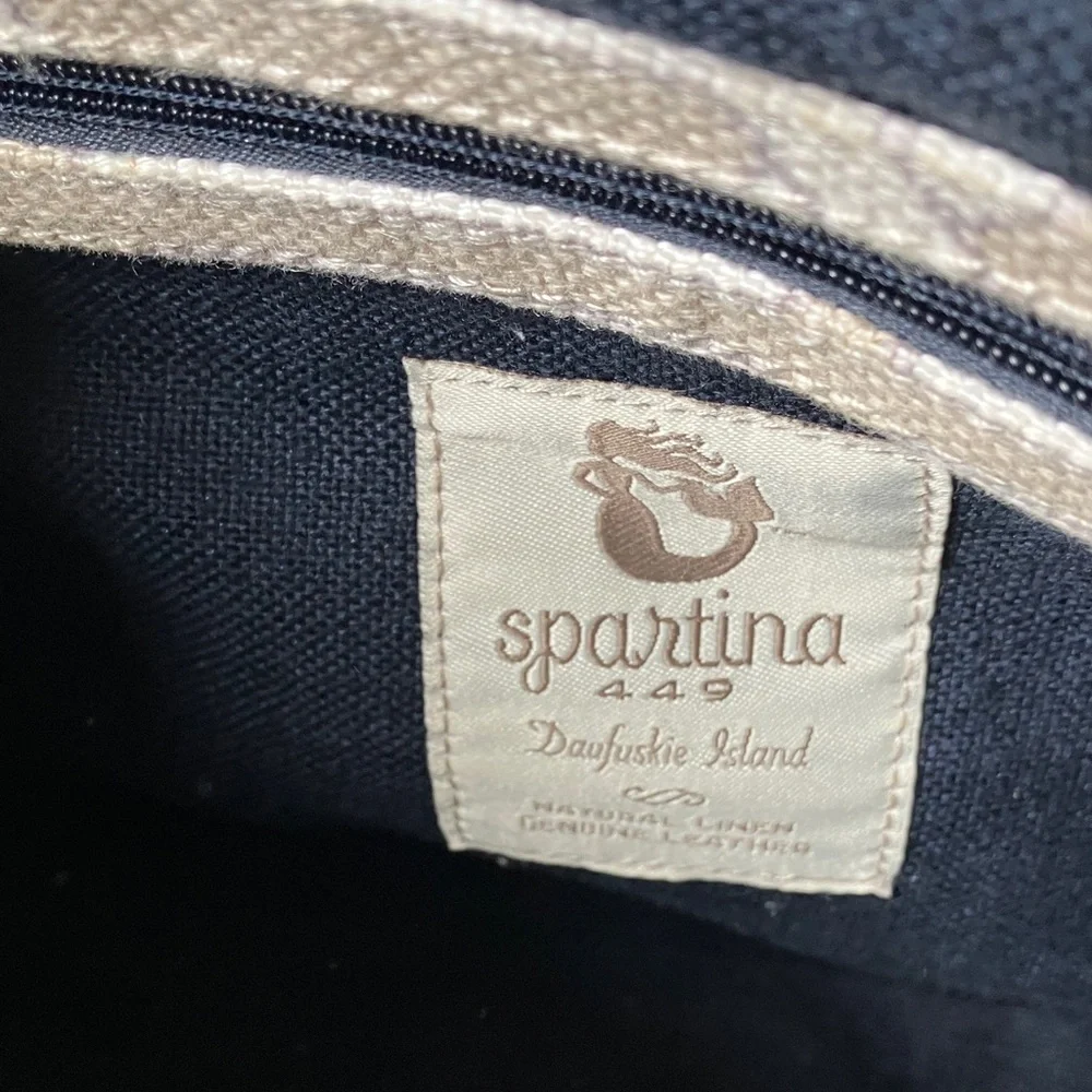 Spartina 449: Veranda Satchel Crossbody Bag- Geometric Pattern - Picture 3 of 11